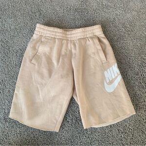 Nike Kids Club Fleece Cut Off Sweat Pant Shorts Size Small